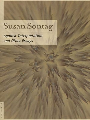cover image of Against Interpretation
